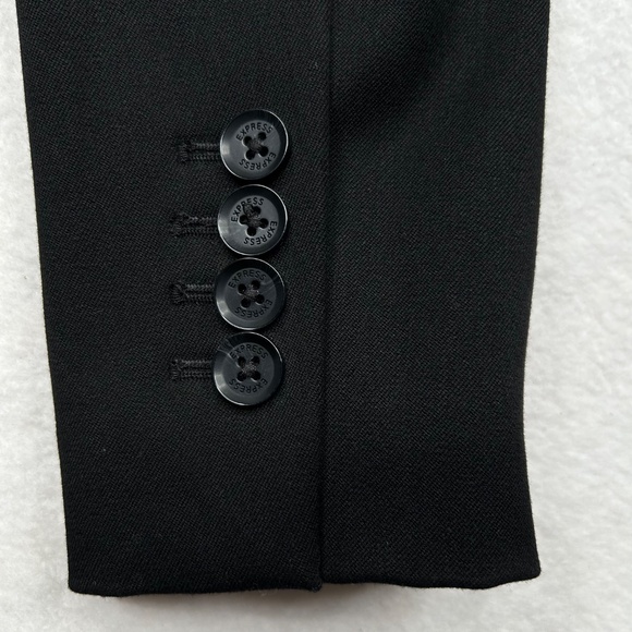 Express Editor Studio Womens Stretch Twill Fitted One Button Blazer size 0 - Picture 13 of 14